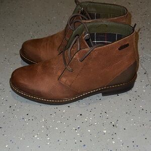 Barbour Men's Redhead Brown Leather Chukka Boots Timber